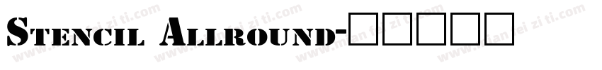 Stencil Allround字体转换